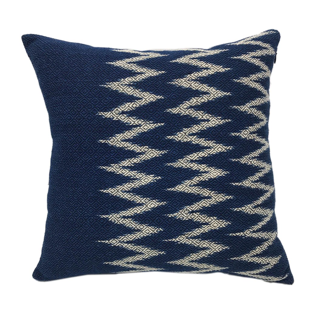 Chevron Pillow Cover - indigo